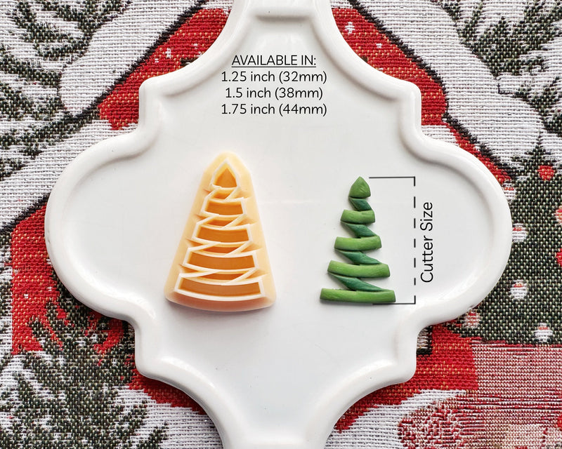 Folded Ribbon Christmas Tree Clay Cutter - Christmas 2024