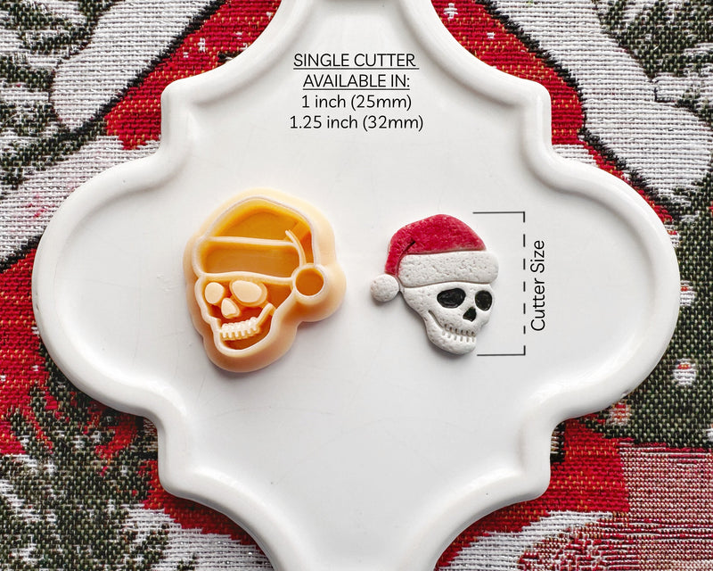 Skull Santa Clay Cutter - Christmas 2024