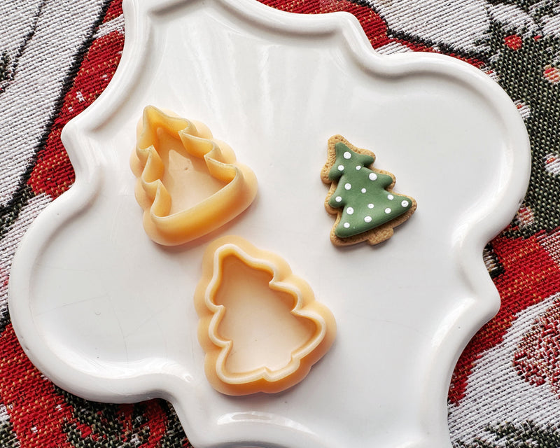 Christmas Tree Sugar Cookie Clay Cutter Set - Christmas 2024