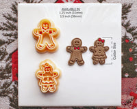 Gingerbread Couple Clay Cutters - Christmas 2024