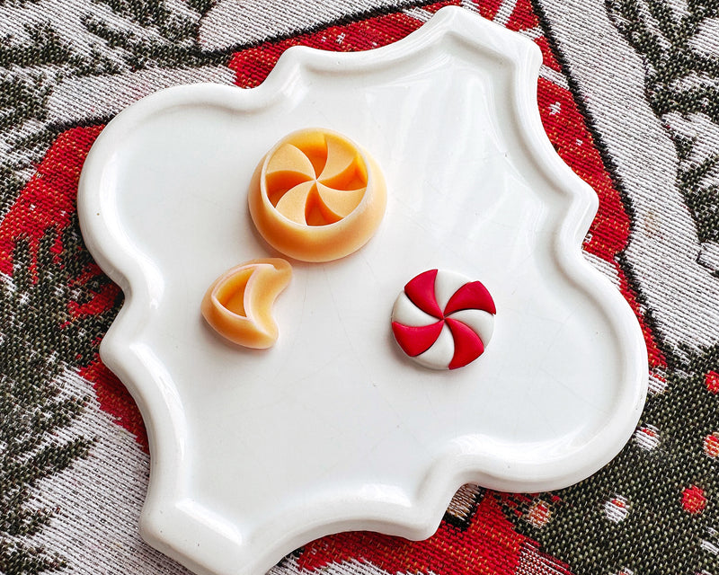 Peppermint Candy Clay Cutter - Christmas 2024