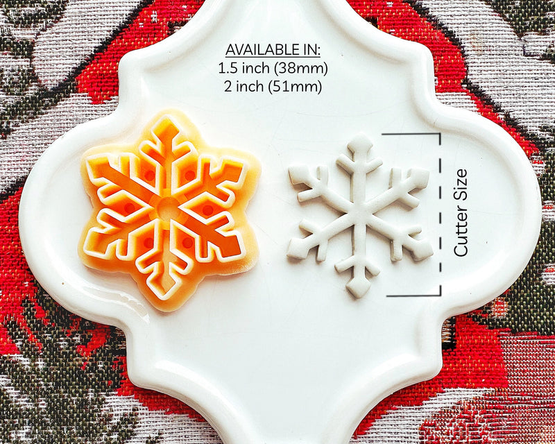 Thin Snowflake Clay Cutter - Christmas 2024