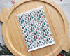 Rustic Evergreen and Red Berries Polymer Clay Transfer Sheet - Christmas 2024