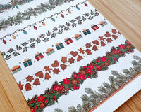 Festive Christmas Borders & Garlands Polymer Clay Transfer Sheet - Christmas 2024