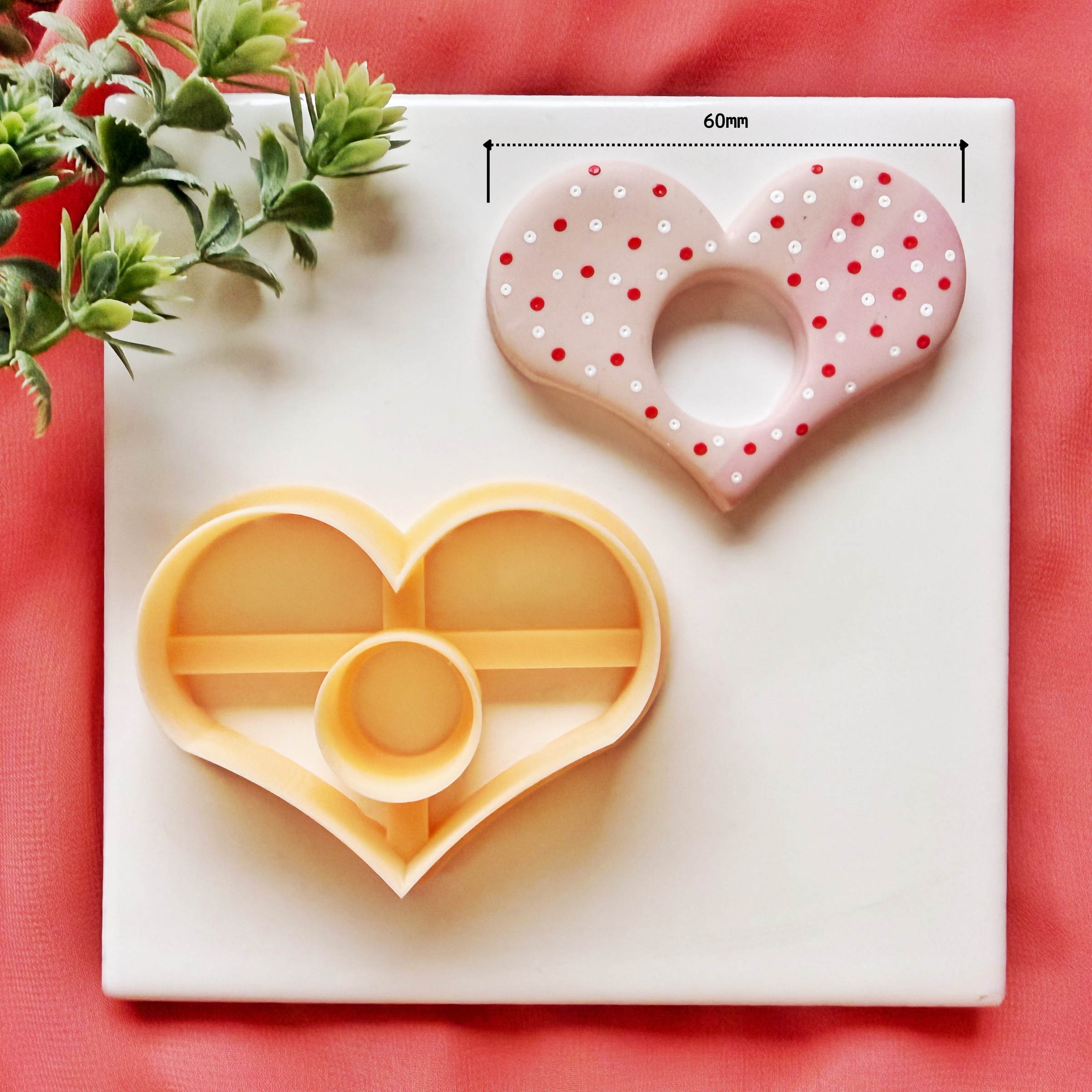 Heart Page Holder Clay Cutter for Polymer Clay – Valentine Bookmark Tool