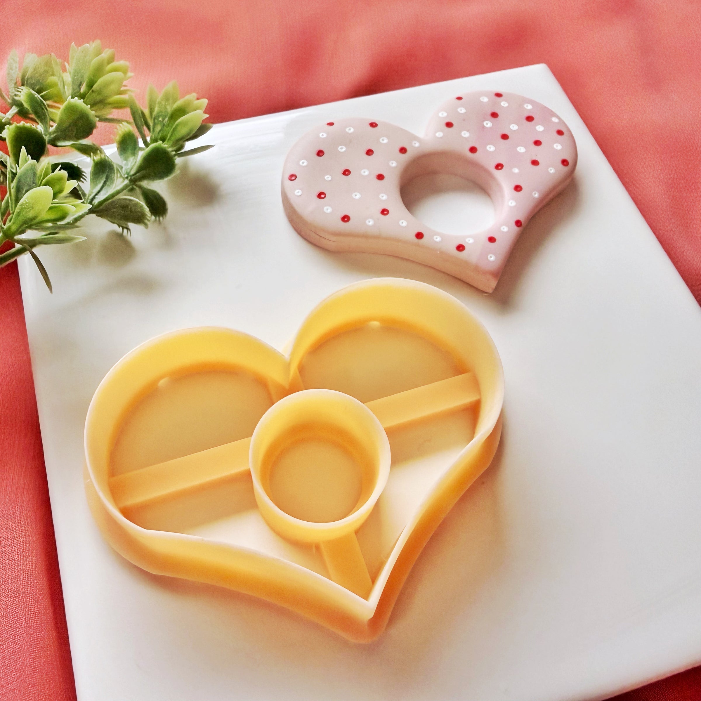 Heart Page Holder Clay Cutter for Polymer Clay – Valentine Bookmark Tool