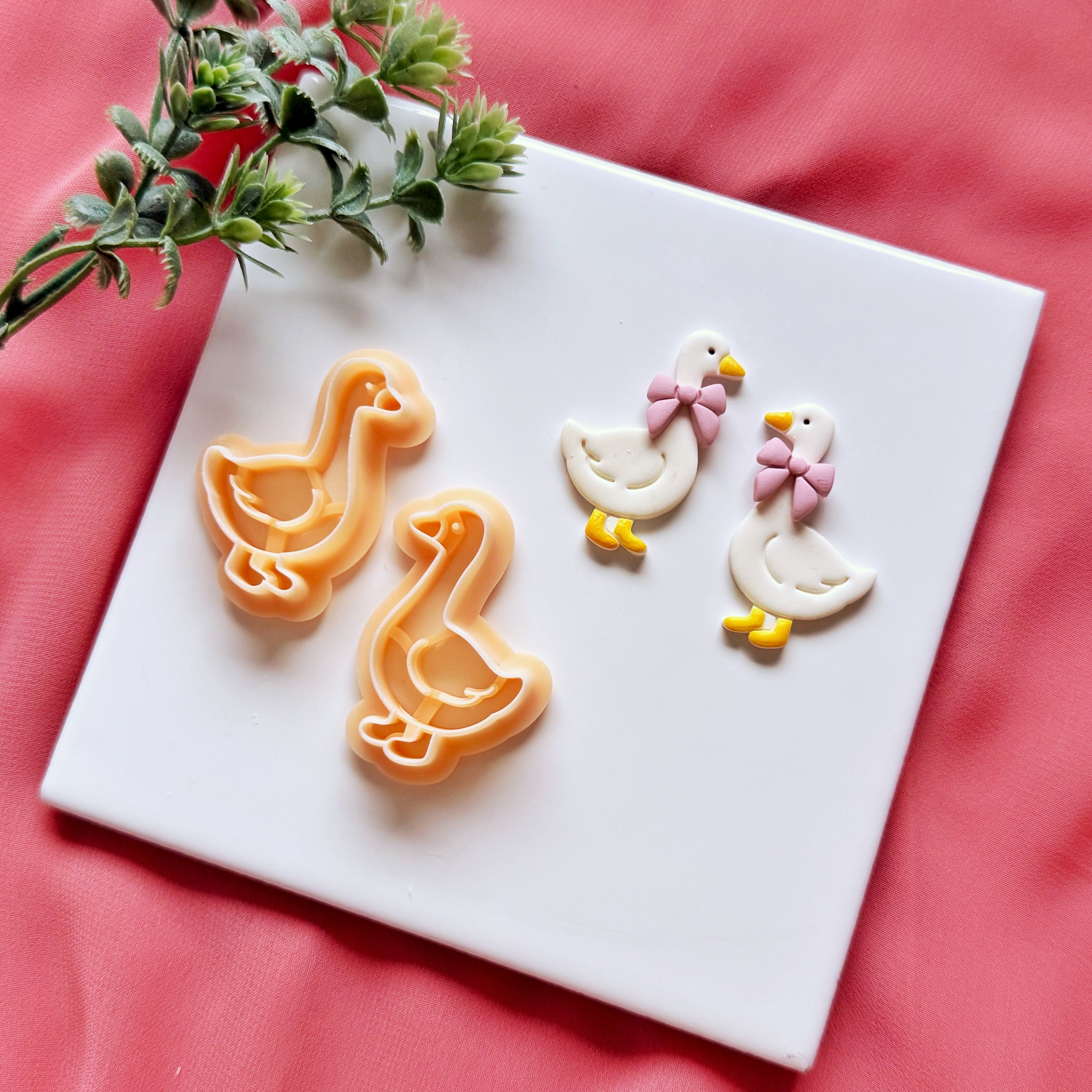 Goose Clay Cutter for Polymer Clay Earrings - Valentine Polymer Clay Cutter
