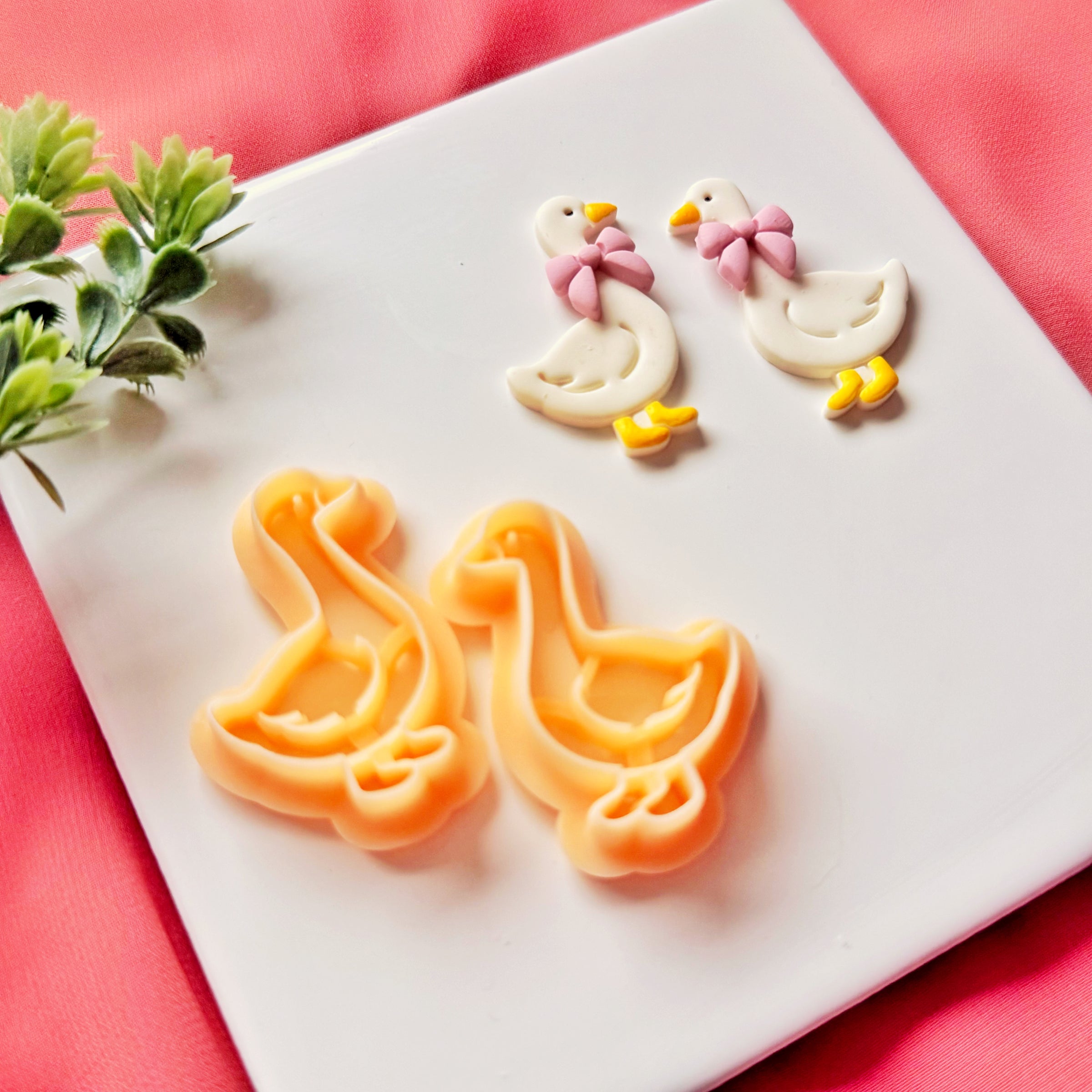 Goose Clay Cutter for Polymer Clay Earrings - Valentine Polymer Clay Cutter