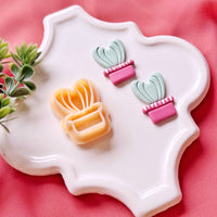 Heart Cactus Clay Cutter – Valentine Polymer Clay Cutter