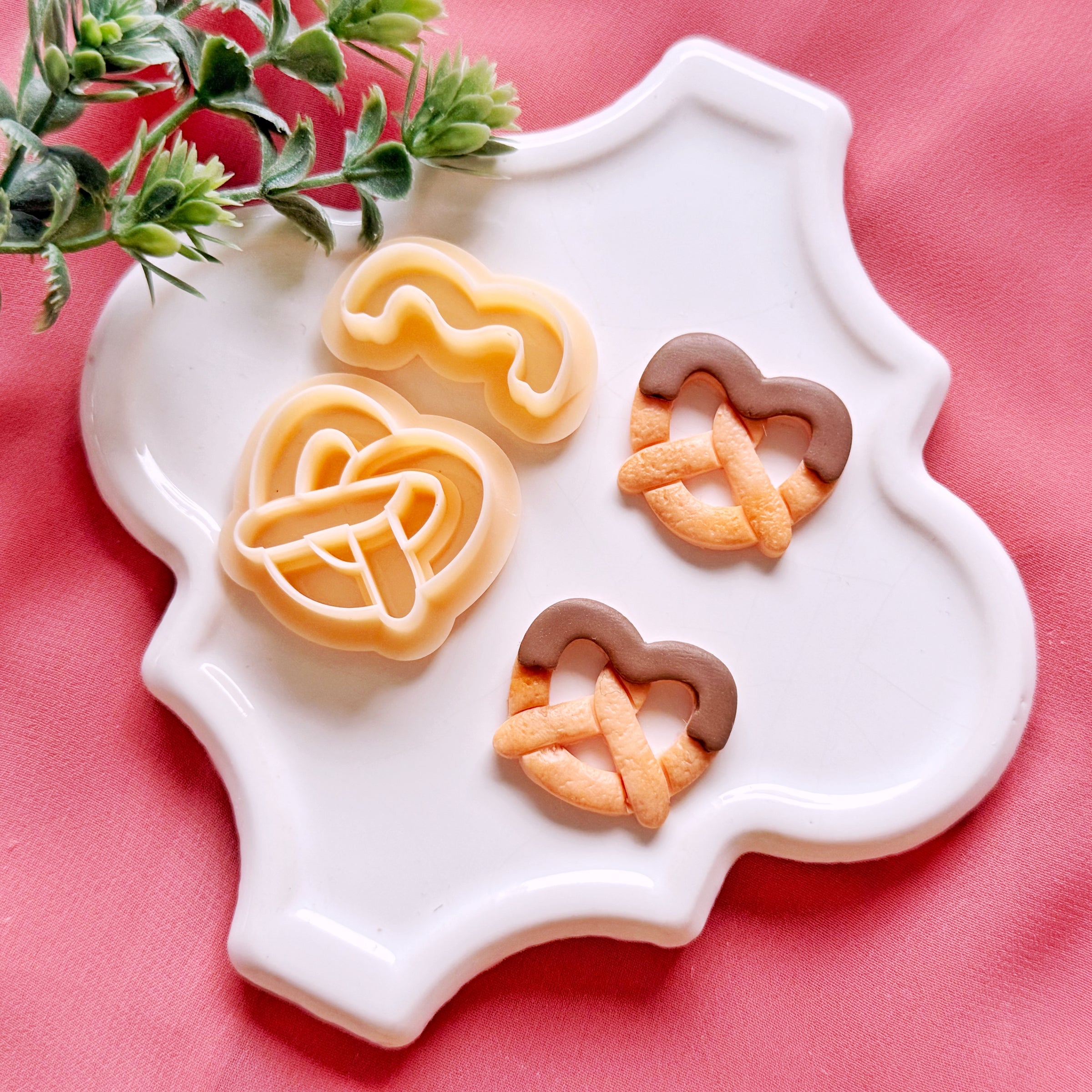 Pretzel Heart Clay Cutter Set – Valentine Polymer Clay Cutters