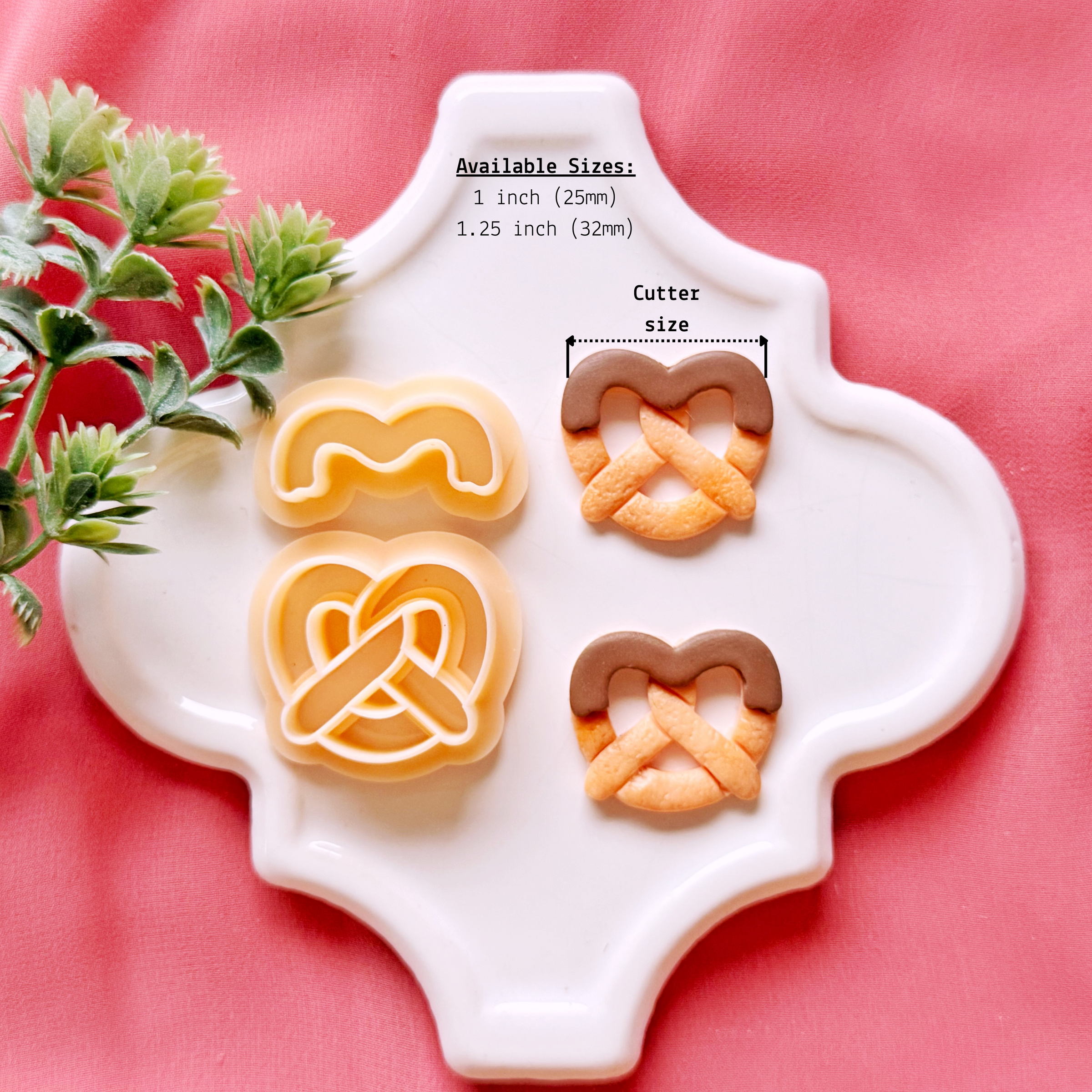 Pretzel Heart Clay Cutter Set – Valentine Polymer Clay Cutters