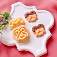 Pretzel Heart Clay Cutter Set – Valentine Polymer Clay Cutters