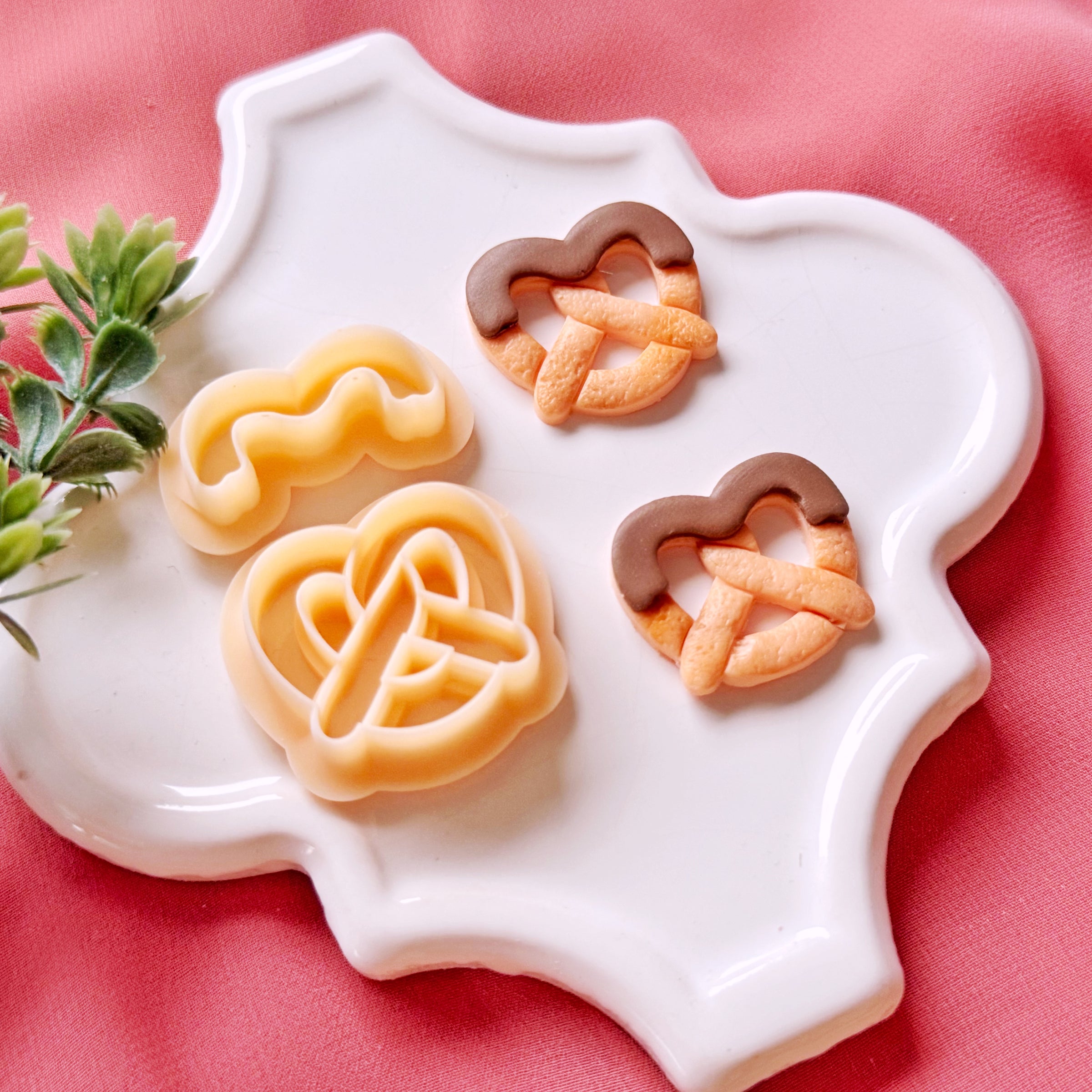 Pretzel Heart Clay Cutter Set – Valentine Polymer Clay Cutters