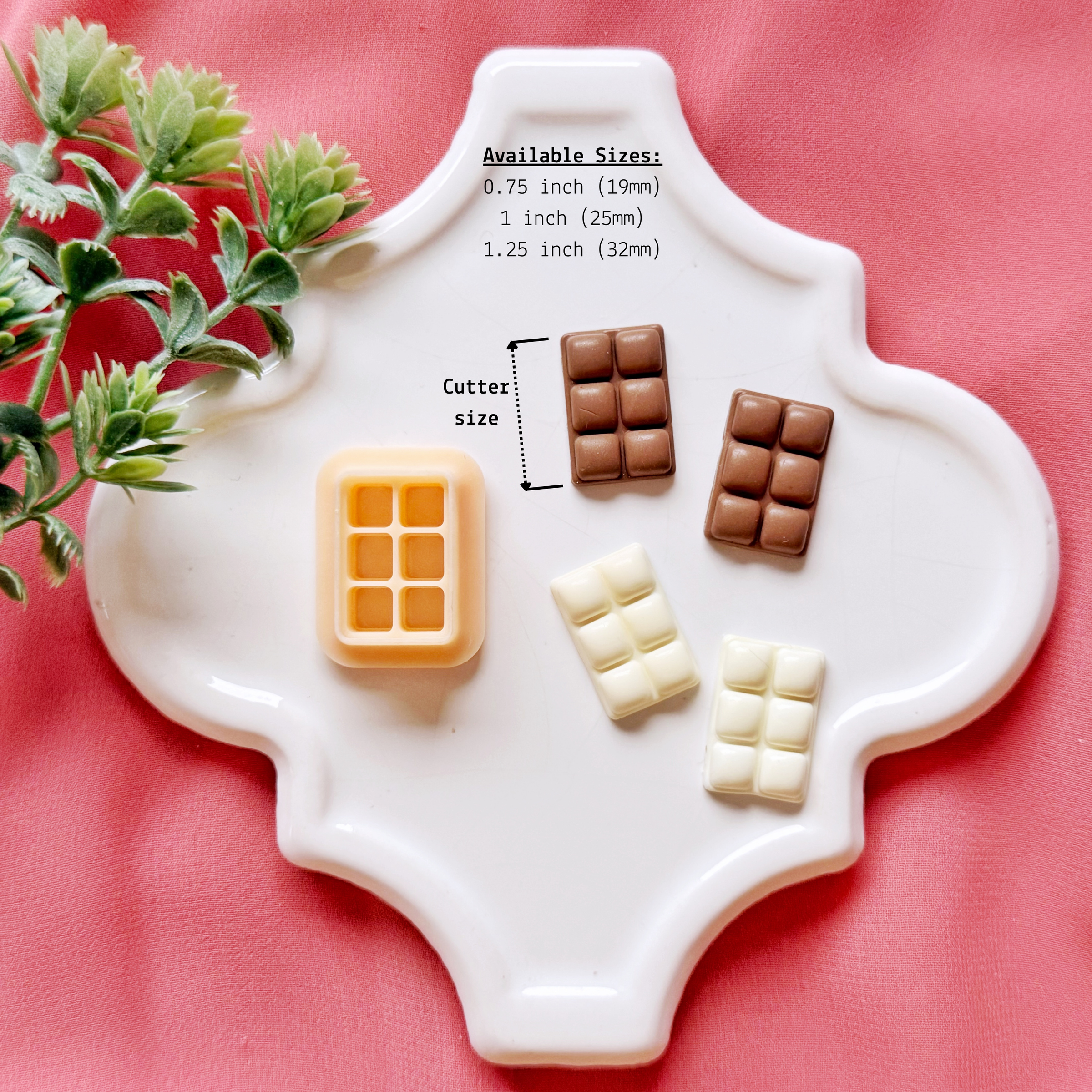 Chocolate Bar Clay Cutter for Polymer Clay Earrings