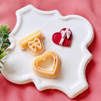 Chocolate Box Heart Clay Cutter Set – Valentine Polymer Clay Cutters