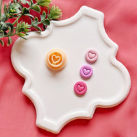 Heart Coin Clay Cutter – Valentine Polymer Clay Cutter