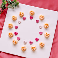 Conversation Hearts Clay Cutter Set - Valentine Polymer Clay Stud Cutter
