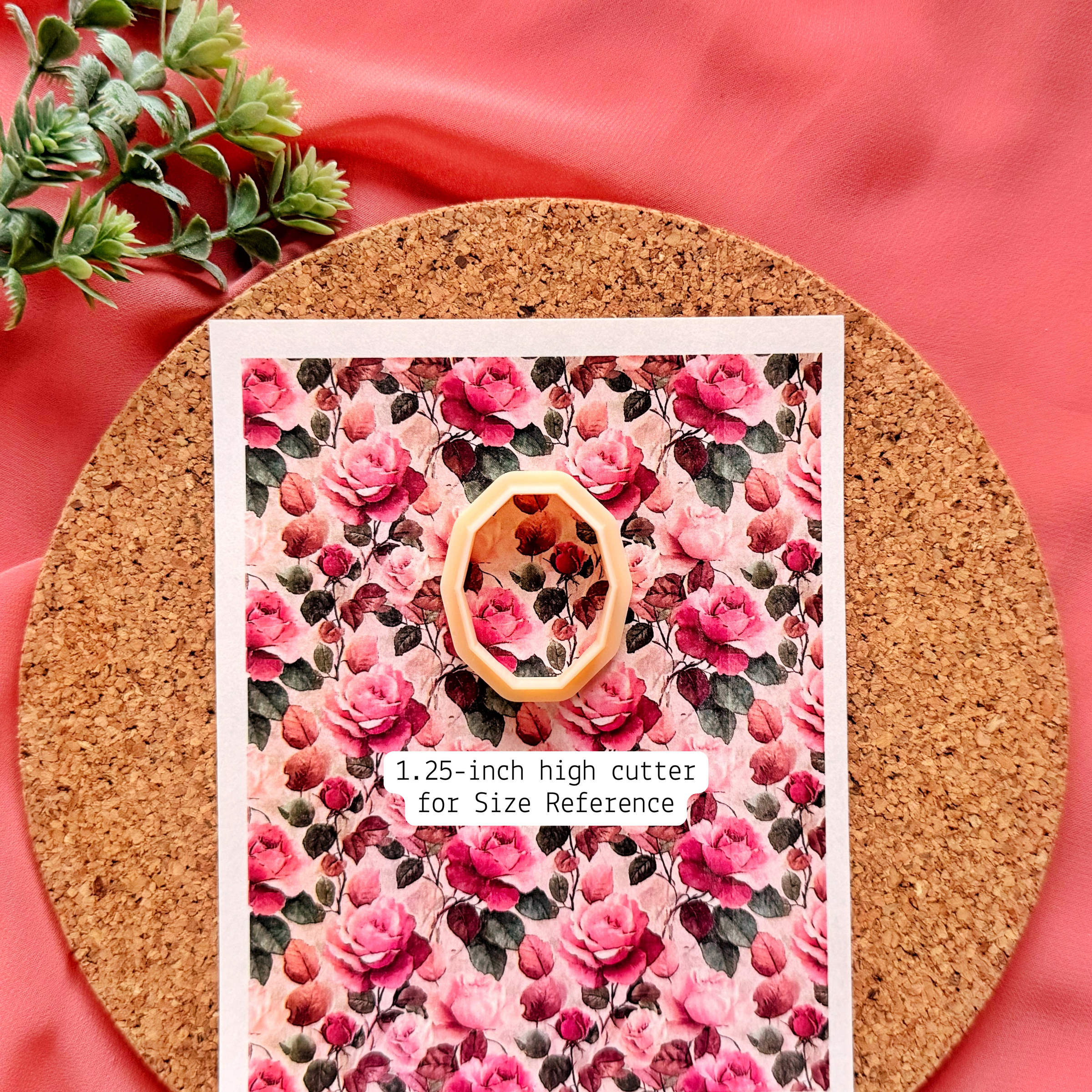 Valentine Roses Polymer Clay Transfer Sheet – Water Soluble Design