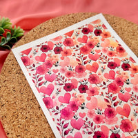 Heart Bouquets Polymer Clay Transfer Sheet – Water Soluble Design