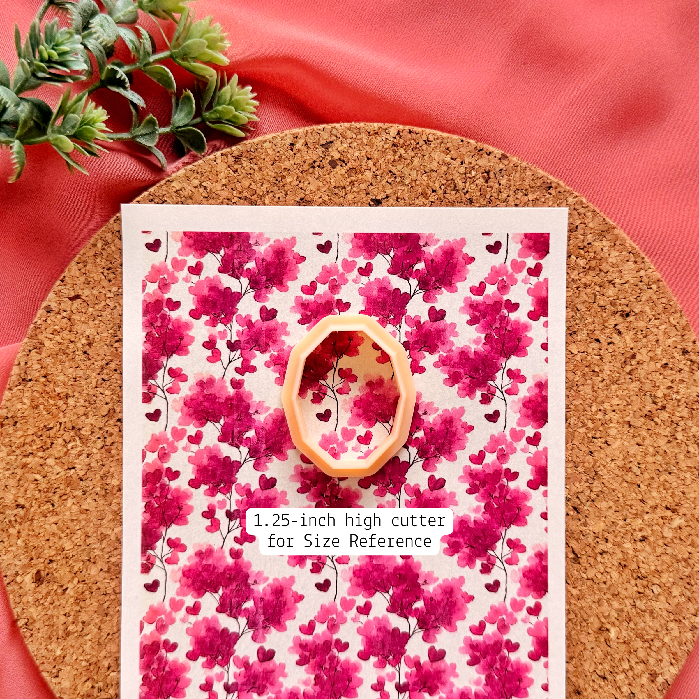 Heart Blossoms Polymer Clay Transfer Sheet – Water Soluble Design