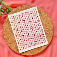 Mini Hearts Polymer Clay Transfer Sheet – Water Soluble Design