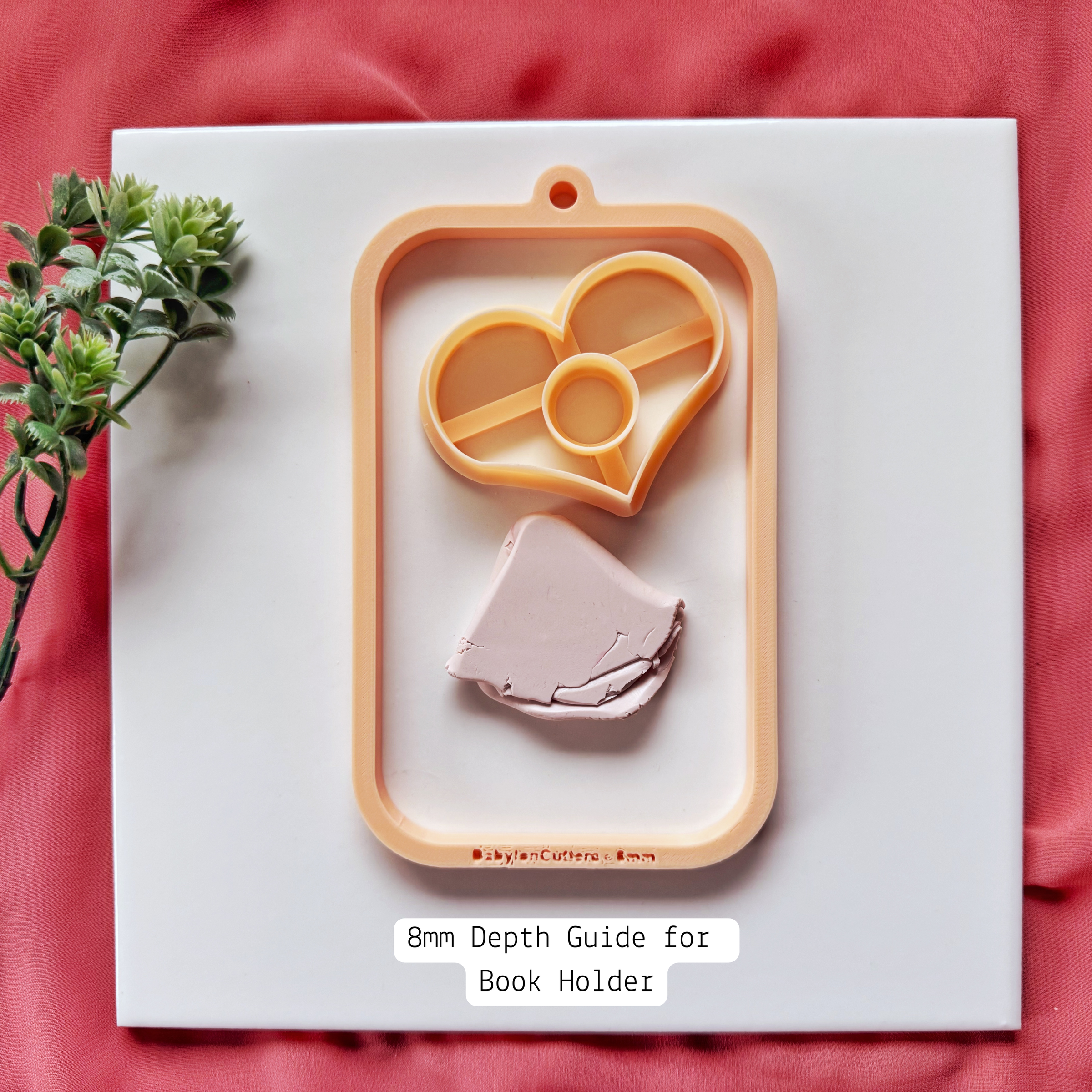 Heart Page Holder Clay Cutter for Polymer Clay – Valentine Bookmark Tool