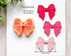 Striped Bow Clay Cutter for Polymer Clay | Valentine's Day 2025 Collection