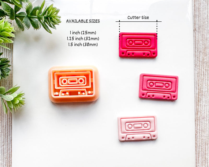 Cassette Tape Clay Cutter for Polymer Clay | Valentine's Day 2025 Collection