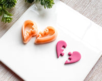 Puzzle Heart Clay Cutter Set for Polymer Clay | Valentine's Day 2025 Collection