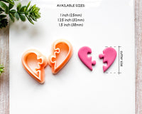 Puzzle Heart Clay Cutter Set for Polymer Clay | Valentine's Day 2025 Collection