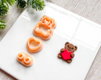 Teddy Bear with Heart Clay Cutter Set for Polymer Clay | Valentine's Day 2025 Collection