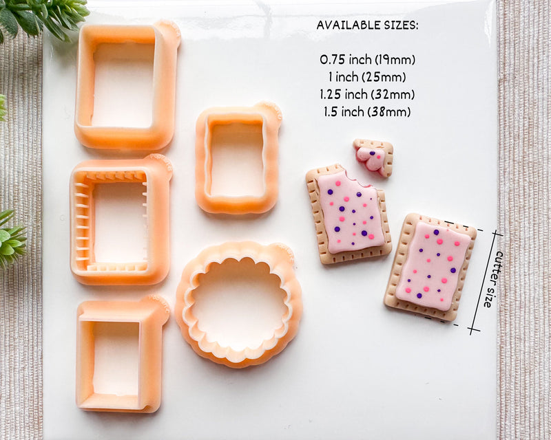 Poptart Clay Cutter Set (5 part) for Polymer Clay | Valentine's Day 2025 Collection