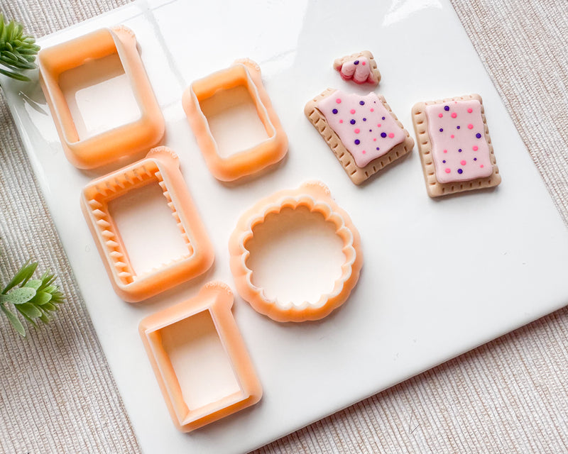 Poptart Clay Cutter Set (5 part) for Polymer Clay | Valentine's Day 2025 Collection