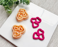 Cutout Heart Trio Clay Cutter Set for Polymer Clay | Valentine's Day 2025 Collection