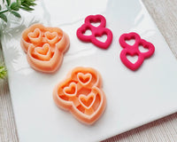 Cutout Heart Trio Clay Cutter Set for Polymer Clay | Valentine's Day 2025 Collection