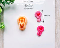 Love Light Bulb Clay Cutter for Polymer Clay | Valentine's Day 2025 Collection