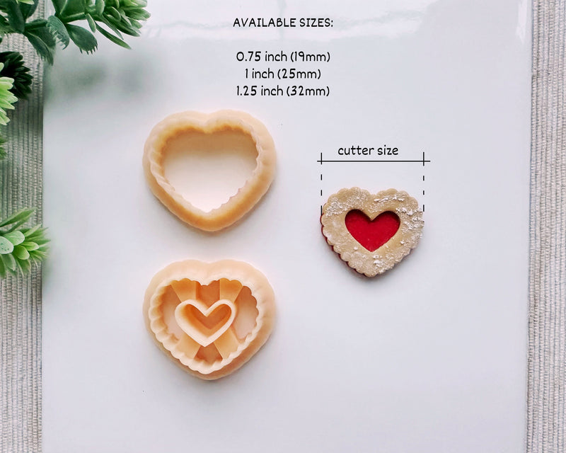 Heart Cookie Clay Cutter Set for Polymer Clay | Valentine's Day 2025 Collection