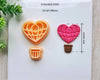 Heart Hot Air Balloon Clay Cutter for Polymer Clay | Valentine's Day 2025 Collection