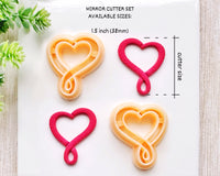 Ribbon Heart Clay Cutter for Polymer Clay | Valentine's Day 2025 Collection