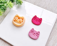 Cat with Heart Eyes Clay Cutter for Polymer Clay | Valentine's Day 2025 Collection