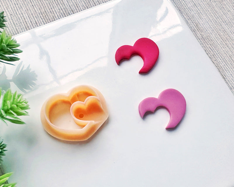 Cut Heart Clay Cutter for Polymer Clay | Valentine's Day 2025 Collection