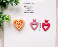 Donut Heart Clay Cutter for Polymer Clay | Valentine's Day 2025 Collection