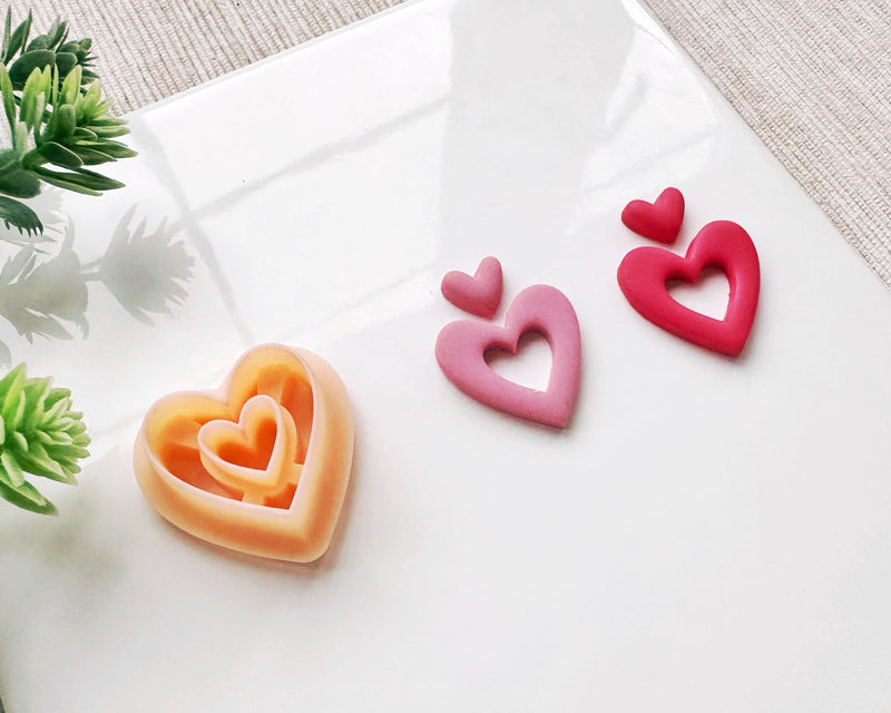 Donut Heart Clay Cutter for Polymer Clay | Valentine's Day 2025 Collection