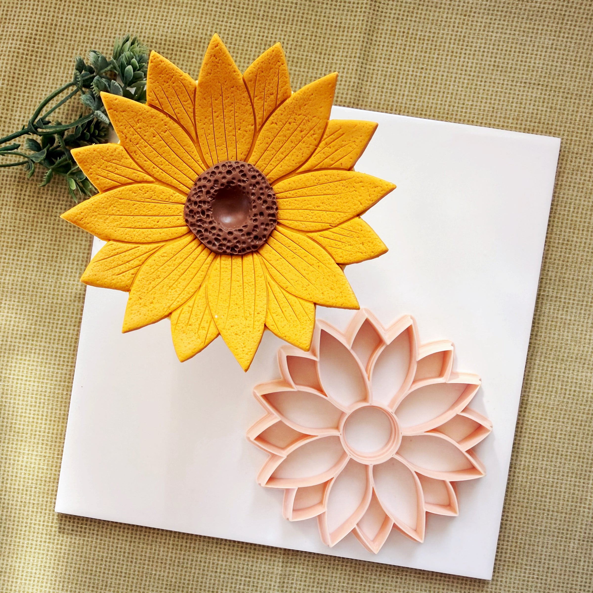 Sunflower Trinket Dish Cutter for Polymer Clay - 4 inch (10 cm)