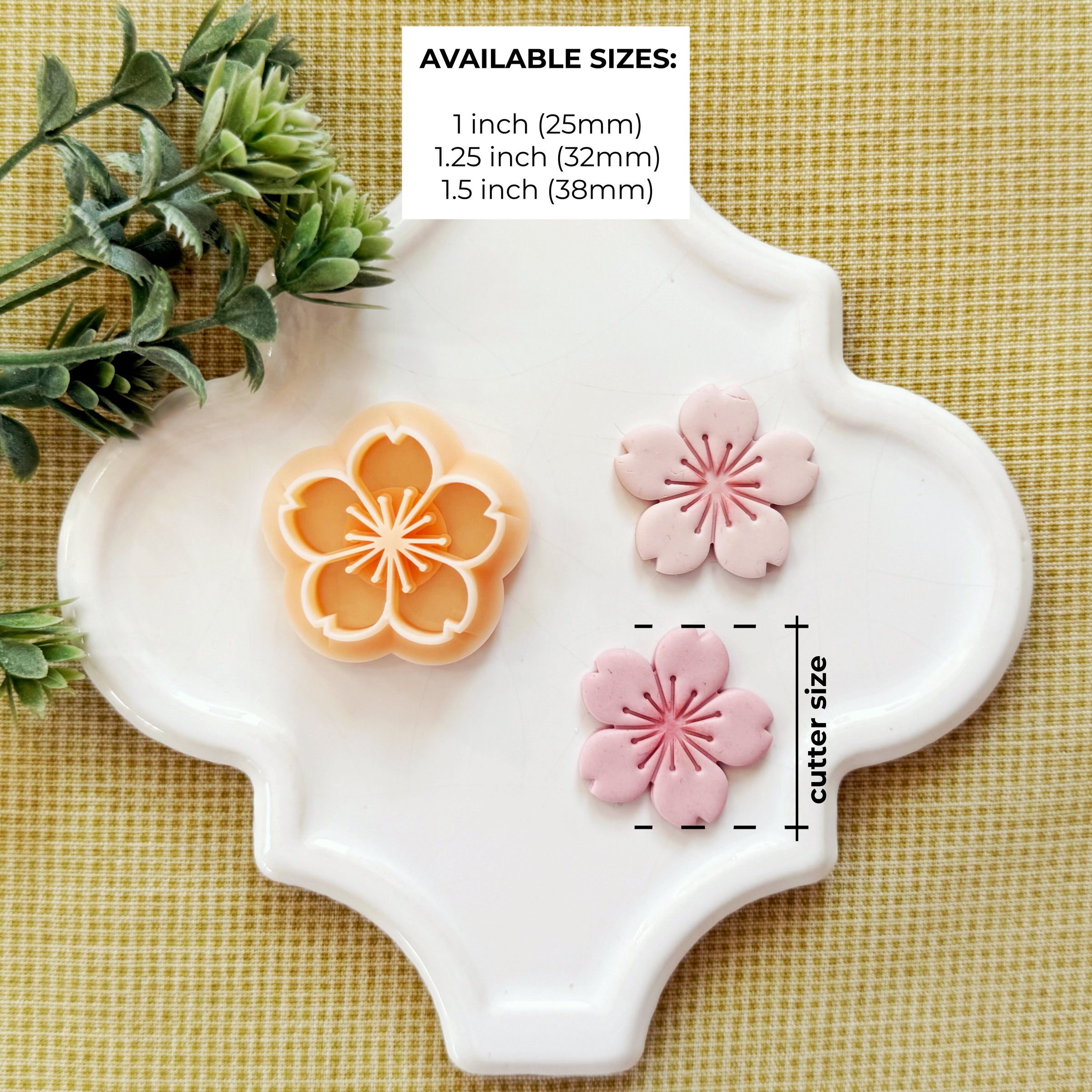 Sakura Cherry Blossom Polymer Clay Cutter