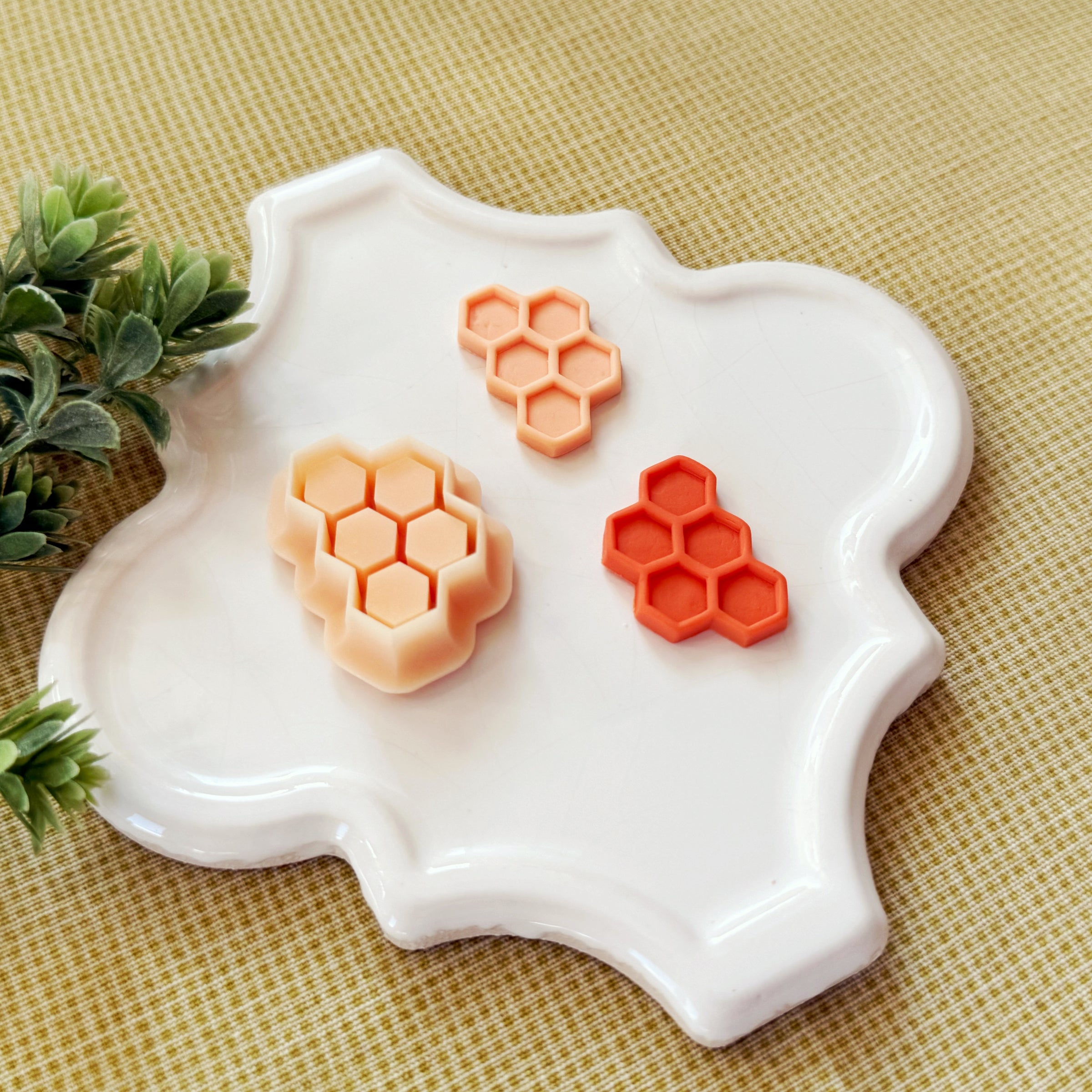 Honeycomb Debossing Polymer Clay Cutter