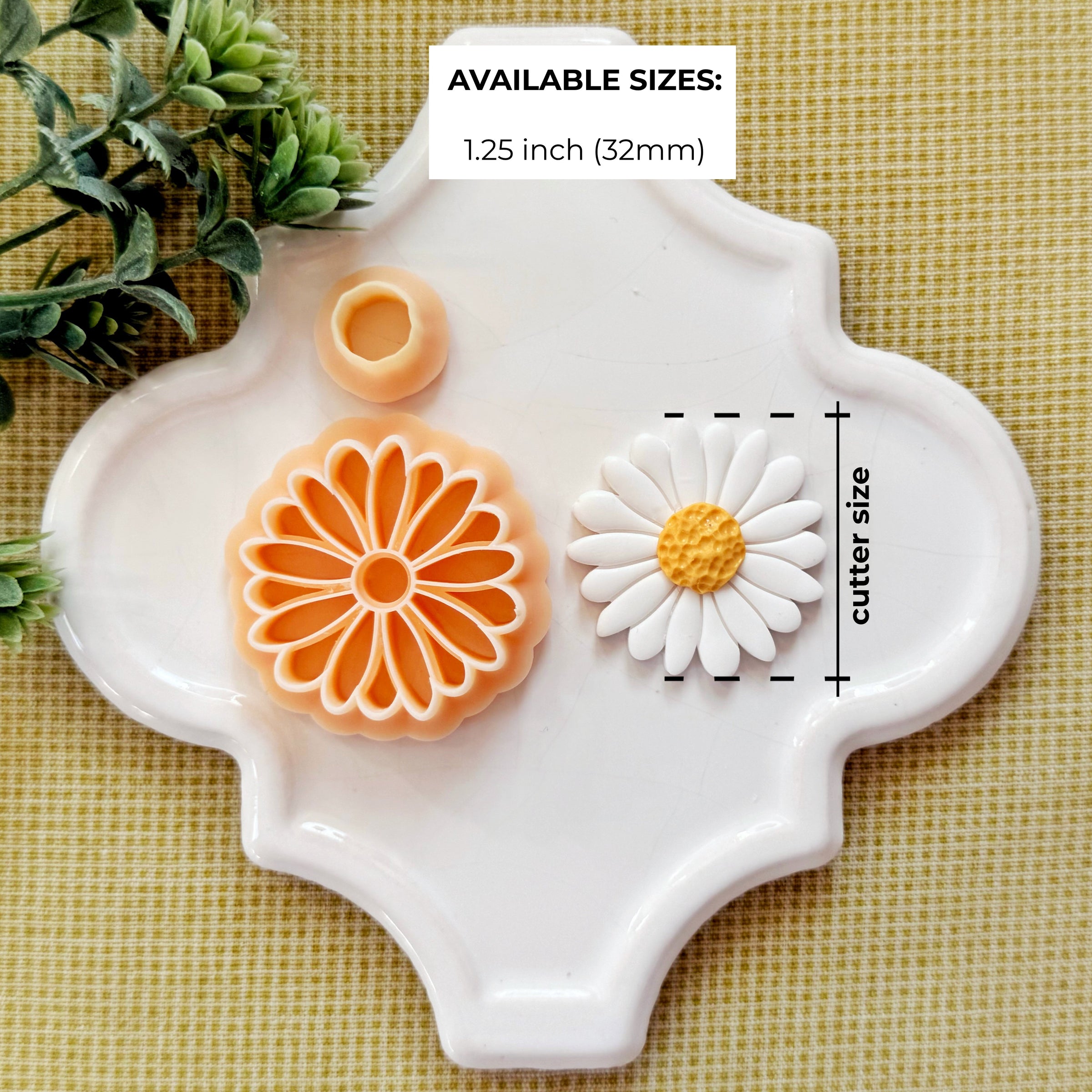 Wild Daisy Polymer Clay Cutter - Two-Piece Set