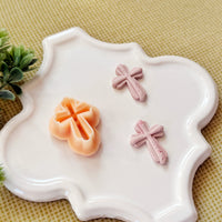 Scalloped Cross Polymer Clay Cutter