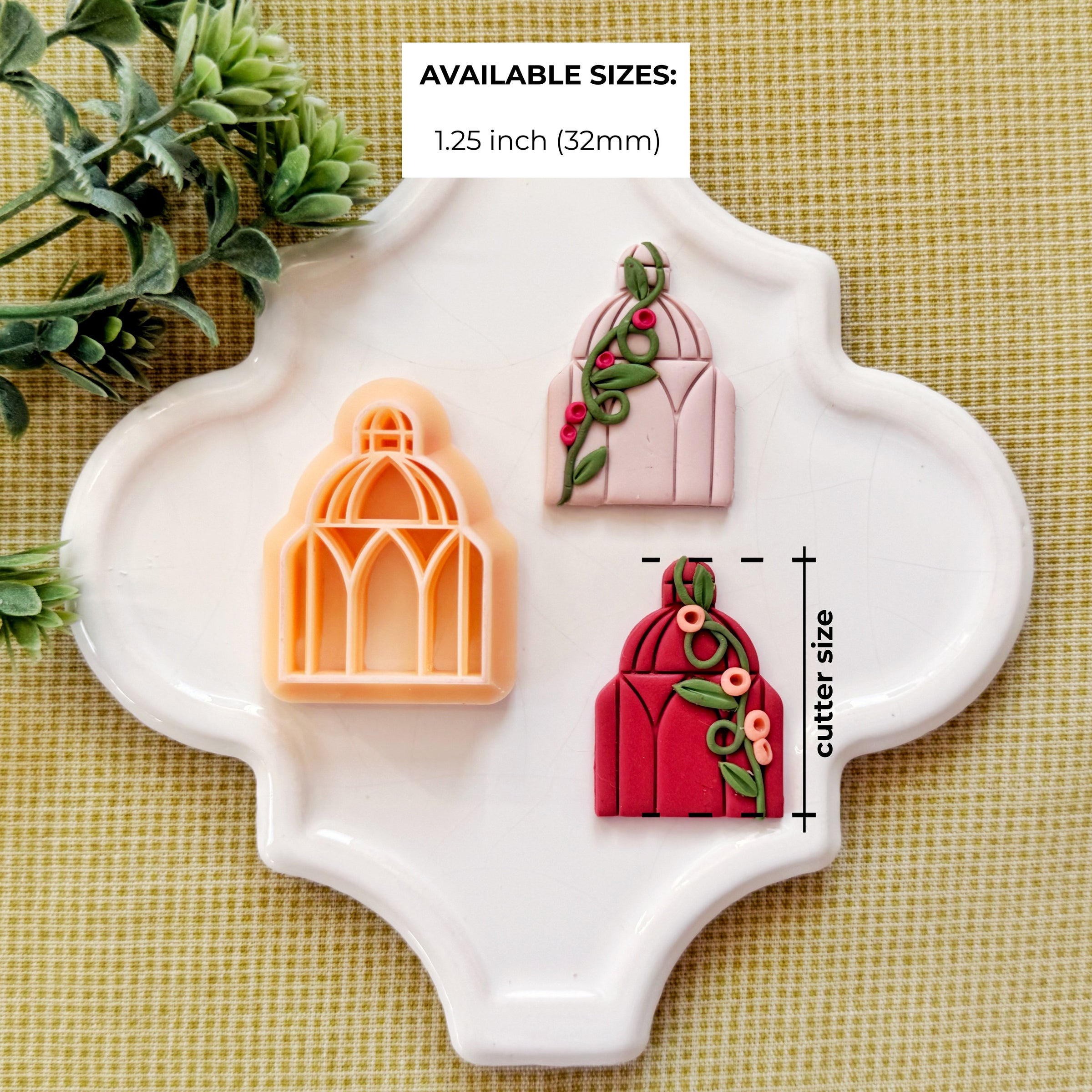 Greenhouse Botanical Polymer Clay Cutter