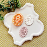 Scalloped Floral Frame Polymer Clay Cutter
